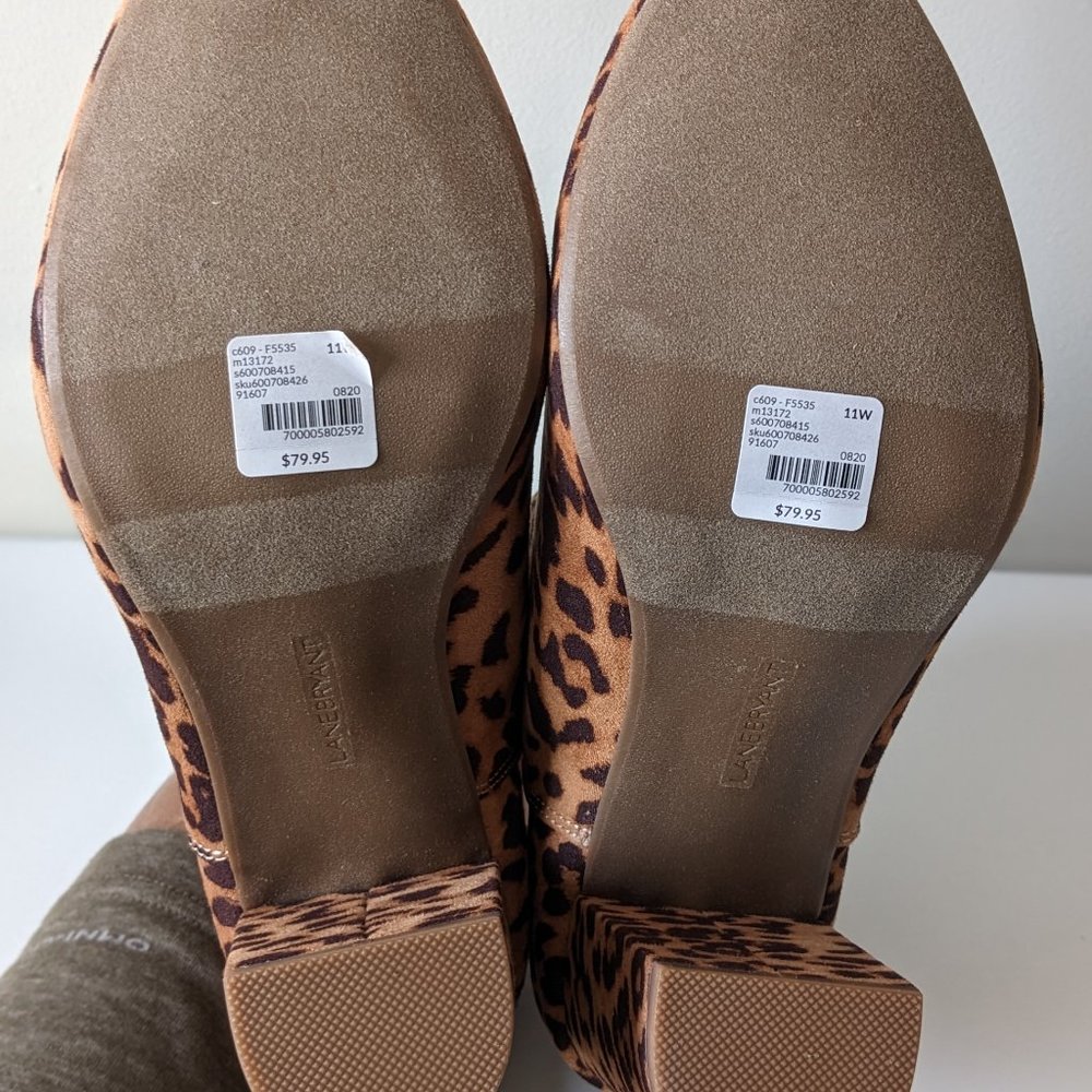 Lane Bryant Dream Cloud Cutout High Heel Bootie - Leopard - 11W - Picture 12 of 15